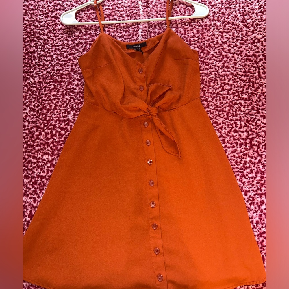 Summer Orange Dress